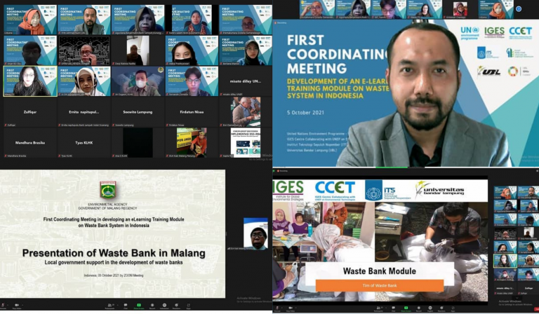 FIRST COORDINATING MEETING: Development of an E-learning Training Module in Waste Bank System in Indonesia