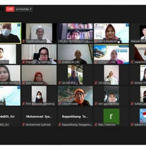 Acara Bedah Buku yang Diselenggarakan SDGs Center UBL Berjalan dengan Lancar Secara Virtual melalui Zoom Meeting