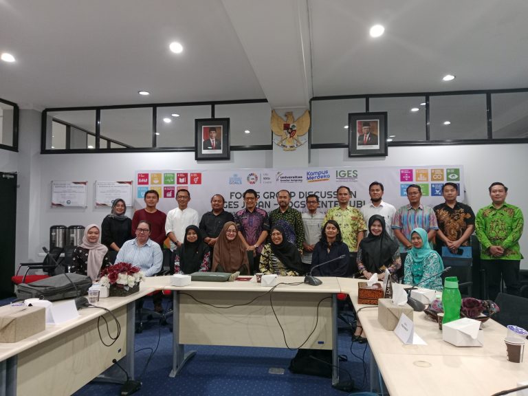 PELAKSANAAN FGD SDGS CENTER UBL BERSAMA IGES JAPAN